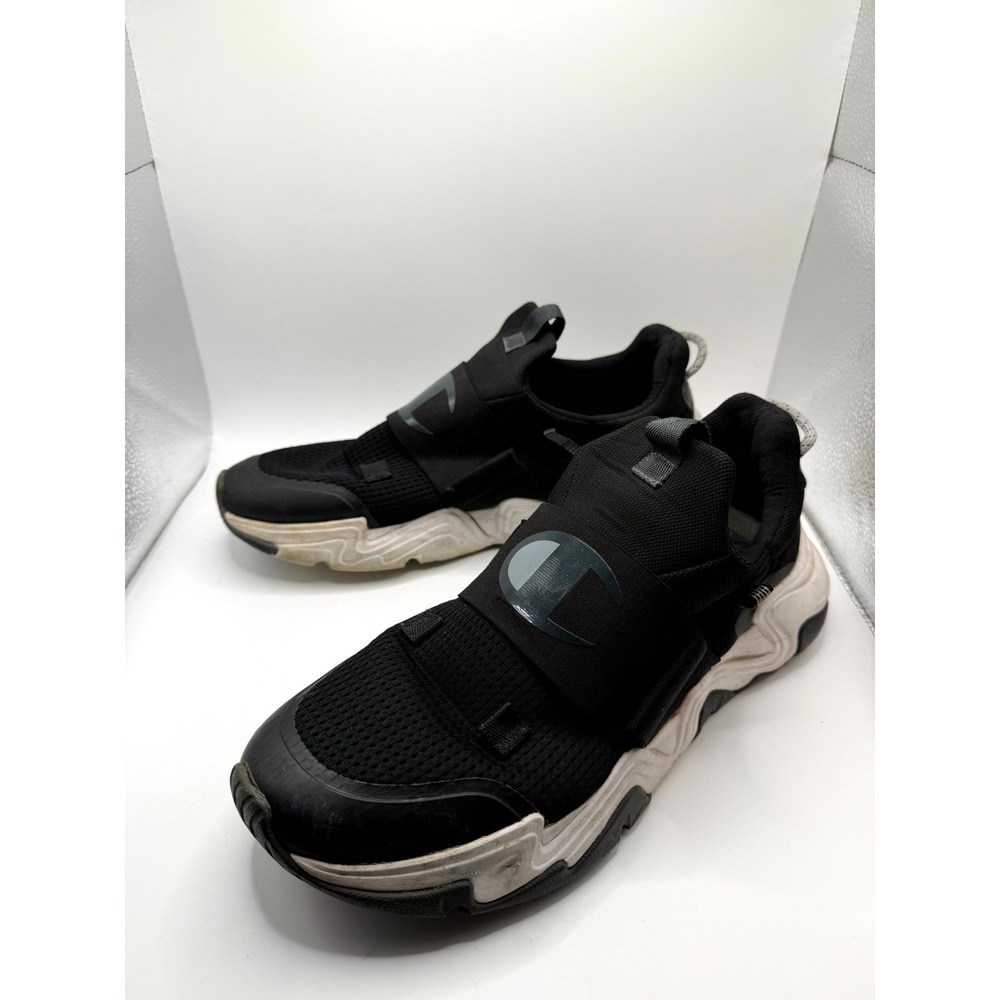 Champion Hyper C Link Mens 9.5 M Sneakers Black Mesh Running Athletic Shoes